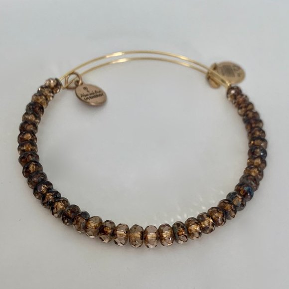 Alex and Ani bundle of three gold beaded bangles - Picture 4 of 7